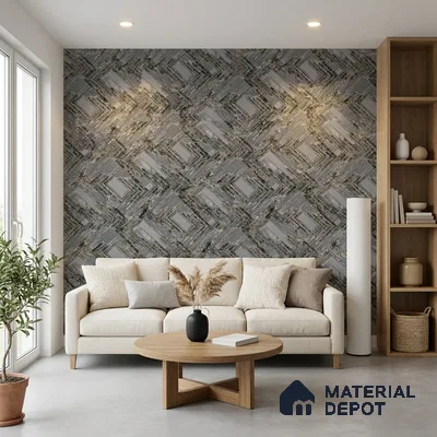 WK150-40 | 10 Meter x 21 Inches Patterned Look Wallpaper - 57.41 Sq. Ft. | Minimum 15% wastage during installation