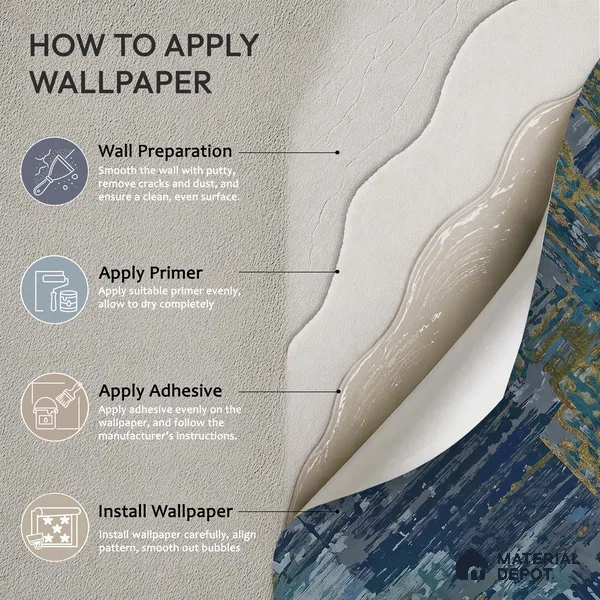 WK150-37 | 10 Meter x 21 Inches Patterned Look Wallpaper - 57.41 Sq. Ft. | Minimum 15% wastage during installation