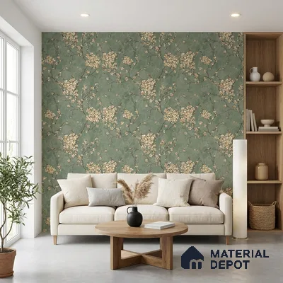 WK150-47 | 10 Meter x 21 Inches Florals Look Wallpaper - 57.41 Sq. Ft. | Minimum 15% wastage during installation