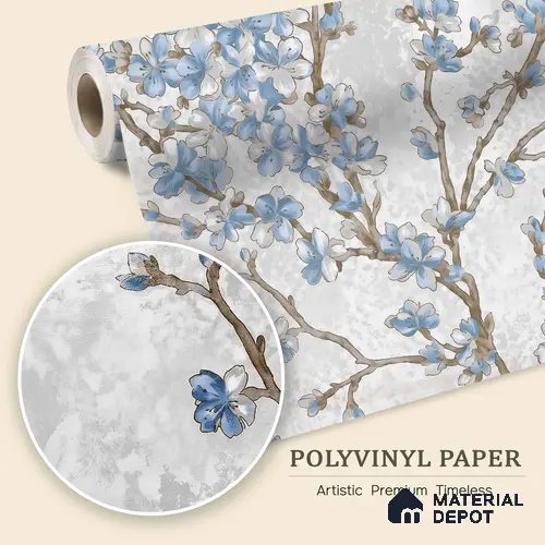 WK150-48 | 10 Meter x 21 Inches Florals Look Wallpaper - 57.41 Sq. Ft. | Minimum 15% wastage during installation