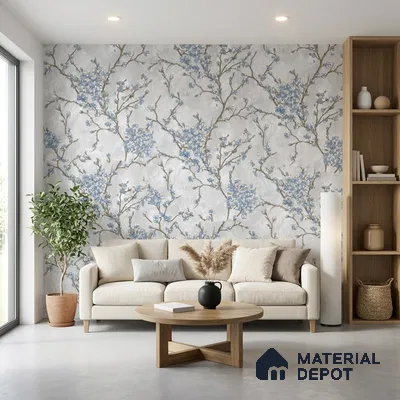 WK150-48 | 10 Meter x 21 Inches Florals Look Wallpaper - 57.41 Sq. Ft. | Minimum 15% wastage during installation