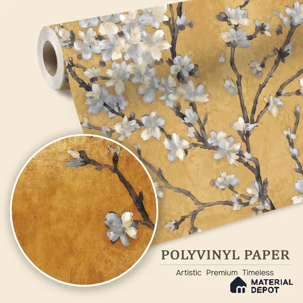 WK150-49 | 10 Meter x 21 Inches Florals Look Wallpaper - 57.41 Sq. Ft. | Minimum 15% wastage during installation
