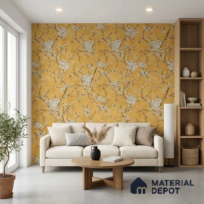 WK150-49 | 10 Meter x 21 Inches Florals Look Wallpaper - 57.41 Sq. Ft. | Minimum 15% wastage during installation
