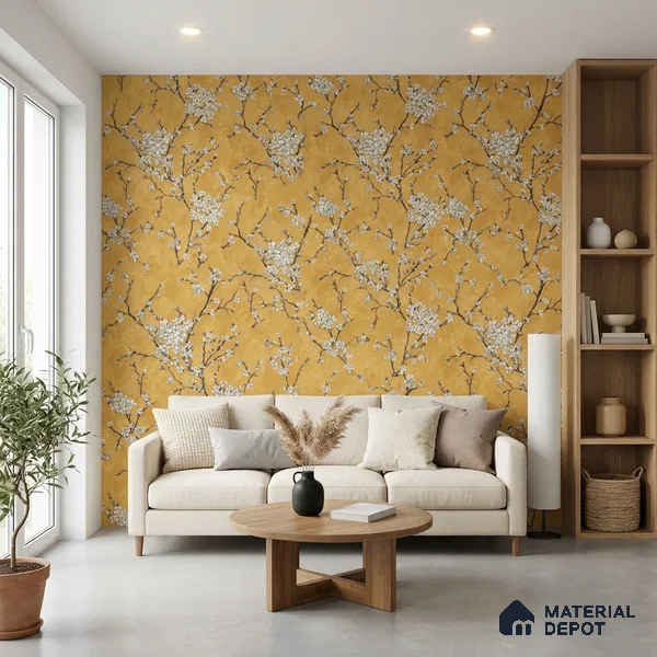 WK150-49 | 10 Meter x 21 Inches Florals Look Wallpaper - 57.41 Sq. Ft. | Minimum 15% wastage during installation