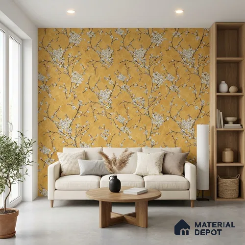 WK150-49 | 10 Meter x 21 Inches Florals Look Wallpaper - 57.41 Sq. Ft. | Minimum 15% wastage during installation