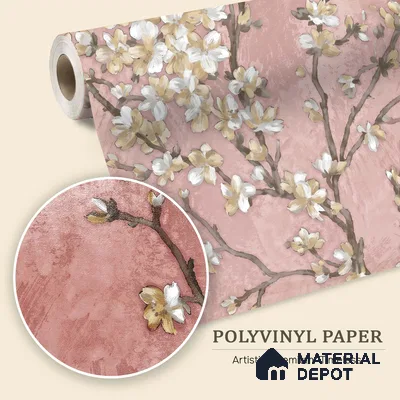 WK150-46 | 10 Meter x 21 Inches Florals Look Wallpaper - 57.41 Sq. Ft. | Minimum 15% wastage during installation