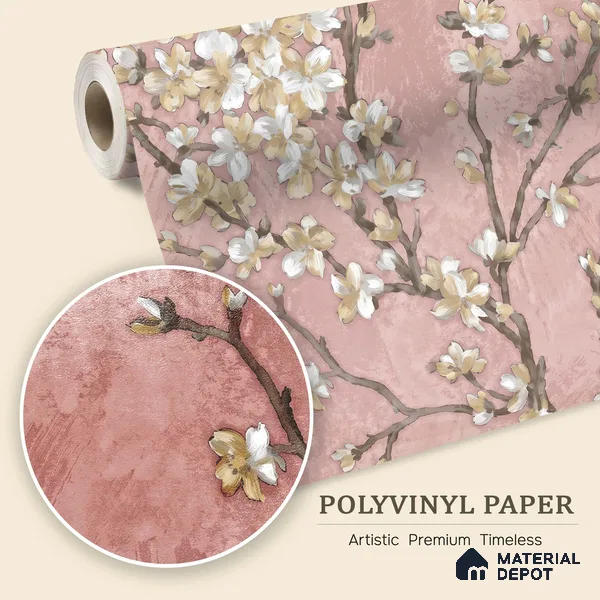 WK150-46 | 10 Meter x 21 Inches Florals Look Wallpaper - 57.41 Sq. Ft. | Minimum 15% wastage during installation
