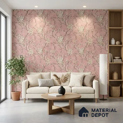 WK150-46 | 10 Meter x 21 Inches Florals Look Wallpaper - 57.41 Sq. Ft. | Minimum 15% wastage during installation