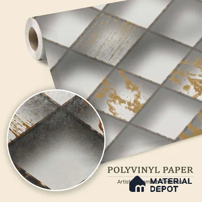 WK150-55 | 10 Meter x 21 Inches Geometric Look Wallpaper - 57.41 Sq. Ft. | Minimum 15% wastage during installation