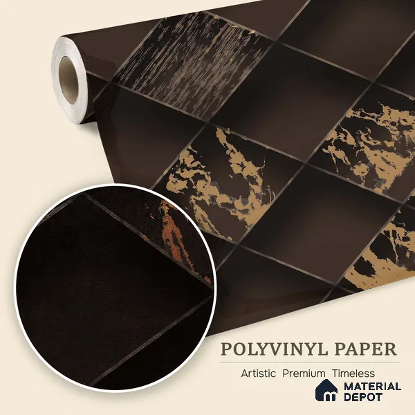 WK150-56 | 10 Meter x 21 Inches Geometric Look Wallpaper - 57.41 Sq. Ft. | Minimum 15% wastage during installation