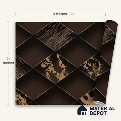 WK150-56 | 10 Meter x 21 Inches Geometric Look Wallpaper - 57.41 Sq. Ft. | Minimum 15% wastage during installation
