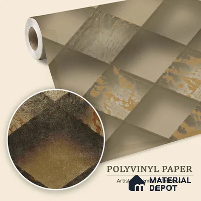 WK150-57 | 10 Meter x 21 Inches Geometric Look Wallpaper - 57.41 Sq. Ft. | Minimum 15% wastage during installation