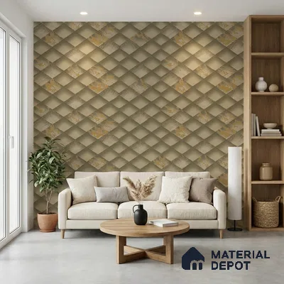 WK150-57 | 10 Meter x 21 Inches Geometric Look Wallpaper - 57.41 Sq. Ft. | Minimum 15% wastage during installation