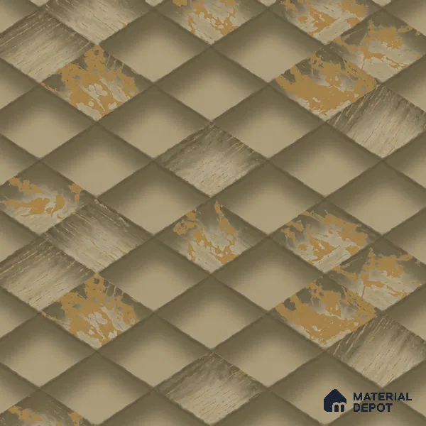 WK150-57 | 10 Meter x 21 Inches Geometric Look Wallpaper - 57.41 Sq. Ft. | Minimum 15% wastage during installation