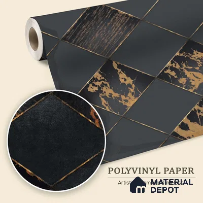 WK150-54 | 10 Meter x 21 Inches Geometric Look Wallpaper - 57.41 Sq. Ft. | Minimum 15% wastage during installation