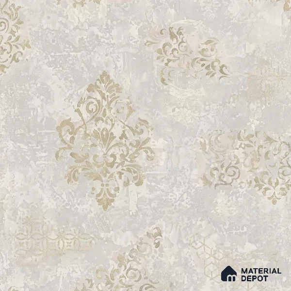 WK150-03 | 10 Meter x 21 Inches Damask Look Wallpaper - 57.41 Sq. Ft. | Minimum 15% wastage during installation