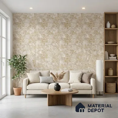 WK150-05 | 10 Meter x 21 Inches Damask Look Wallpaper - 57.41 Sq. Ft. | Minimum 15% wastage during installation