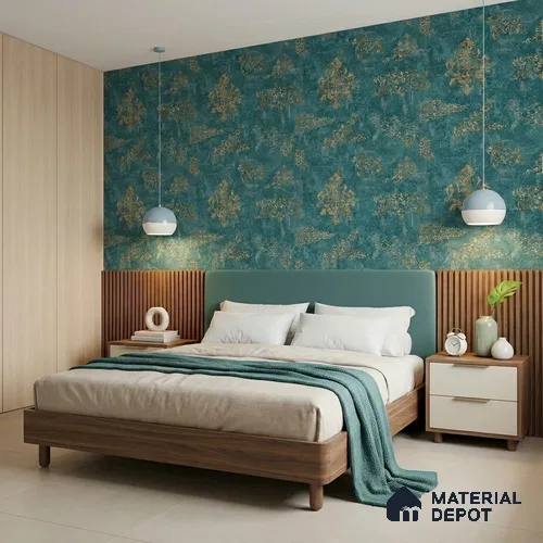 WK150-07 | 10 Meter x 21 Inches Damask Look Wallpaper - 57.41 Sq. Ft. | Minimum 15% wastage during installation