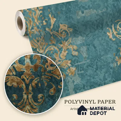 WK150-07 | 10 Meter x 21 Inches Damask Look Wallpaper - 57.41 Sq. Ft. | Minimum 15% wastage during installation
