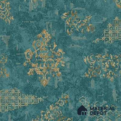 WK150-07 | 10 Meter x 21 Inches Damask Look Wallpaper - 57.41 Sq. Ft. | Minimum 15% wastage during installation