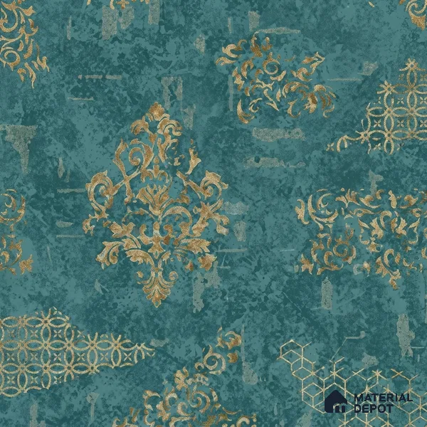 WK150-07 | 10 Meter x 21 Inches Damask Look Wallpaper - 57.41 Sq. Ft. | Minimum 15% wastage during installation