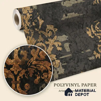 WK150-01 | 10 Meter x 21 Inches Damask Look Wallpaper - 57.41 Sq. Ft. | Minimum 15% wastage during installation