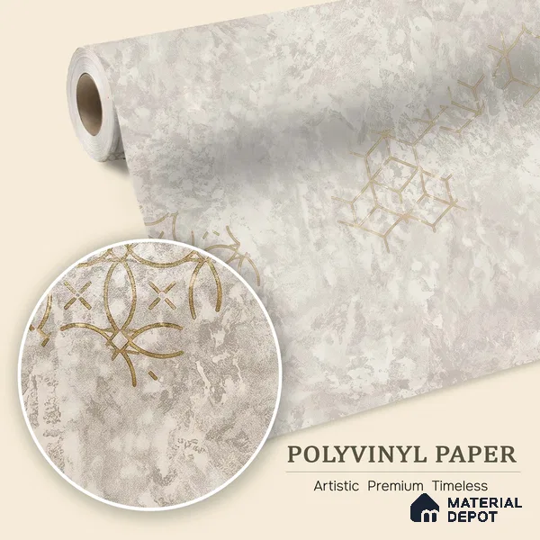 WK150-04 | 10 Meter x 21 Inches Damask Look Wallpaper - 57.41 Sq. Ft. | Minimum 15% wastage during installation
