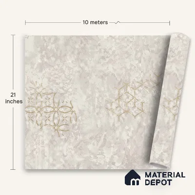 WK150-04 | 10 Meter x 21 Inches Damask Look Wallpaper - 57.41 Sq. Ft. | Minimum 15% wastage during installation