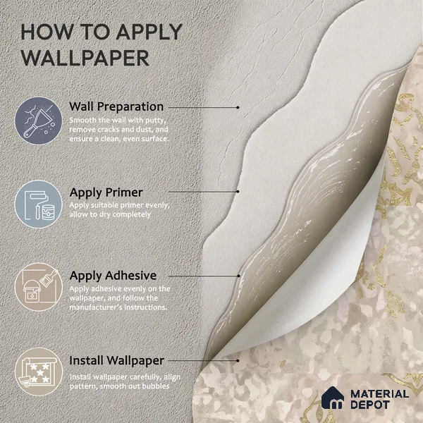WK150-06 | 10 Meter x 21 Inches Damask Look Wallpaper - 57.41 Sq. Ft. | Minimum 15% wastage during installation