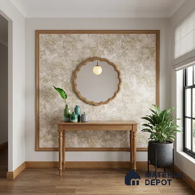 WK150-06 | 10 Meter x 21 Inches Damask Look Wallpaper - 57.41 Sq. Ft. | Minimum 15% wastage during installation