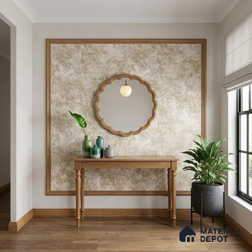 WK150-06 | 10 Meter x 21 Inches Damask Look Wallpaper - 57.41 Sq. Ft. | Minimum 15% wastage during installation