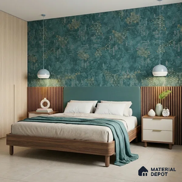 WK150-08 | 10 Meter x 21 Inches Damask Look Wallpaper - 57.41 Sq. Ft. | Minimum 15% wastage during installation