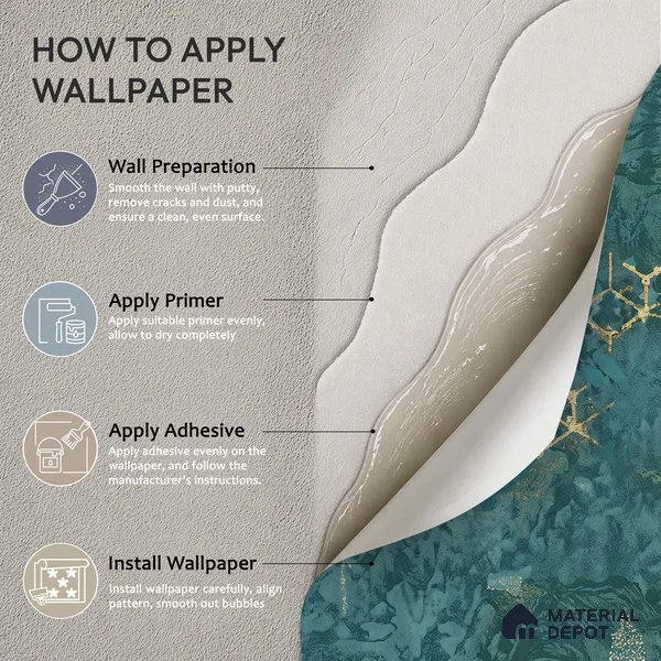 WK150-08 | 10 Meter x 21 Inches Damask Look Wallpaper - 57.41 Sq. Ft. | Minimum 15% wastage during installation