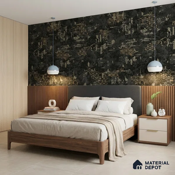 WK150-02 | 10 Meter x 21 Inches Damask Look Wallpaper - 57.41 Sq. Ft. | Minimum 15% wastage during installation