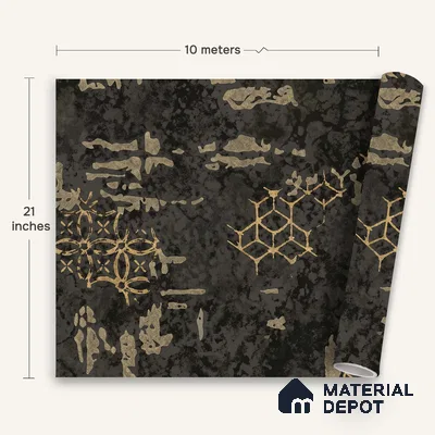 WK150-02 | 10 Meter x 21 Inches Damask Look Wallpaper - 57.41 Sq. Ft. | Minimum 15% wastage during installation