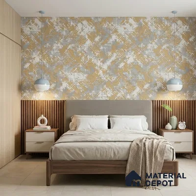 WK150-26 | 10 Meter x 21 Inches Patterned Look Wallpaper - 57.41 Sq. Ft. | Minimum 15% wastage during installation