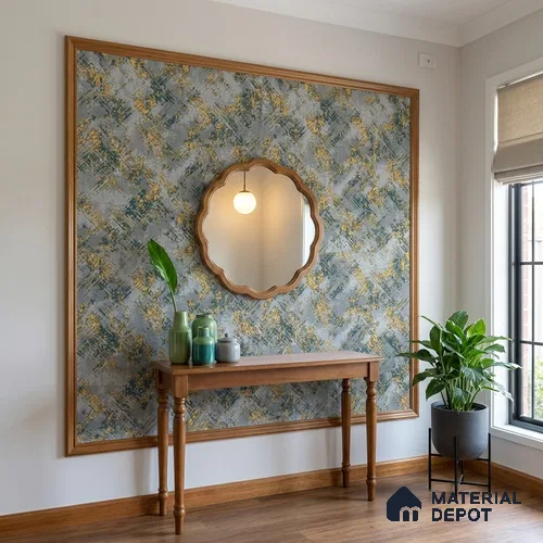 WK150-28 | 10 Meter x 21 Inches Patterned Look Wallpaper - 57.41 Sq. Ft. | Minimum 15% wastage during installation