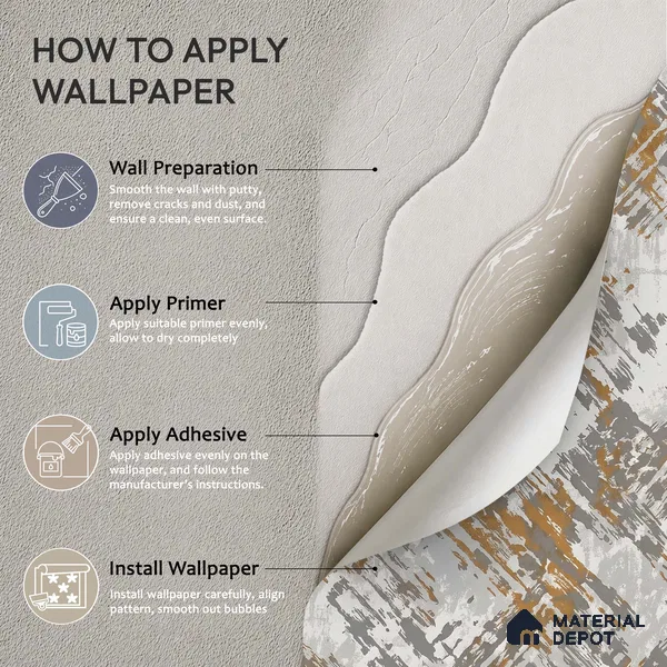 WK150-30 | 10 Meter x 21 Inches Patterned Look Wallpaper - 57.41 Sq. Ft. | Minimum 15% wastage during installation