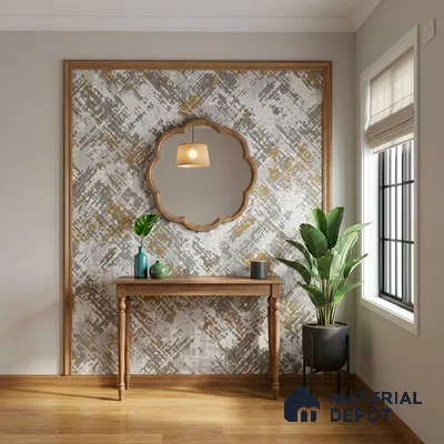 WK150-30 | 10 Meter x 21 Inches Patterned Look Wallpaper - 57.41 Sq. Ft. | Minimum 15% wastage during installation