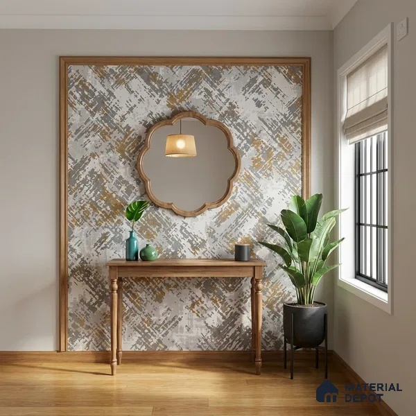 WK150-30 | 10 Meter x 21 Inches Patterned Look Wallpaper - 57.41 Sq. Ft. | Minimum 15% wastage during installation