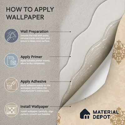 WK150-14 | 10 Meter x 21 Inches Damask Look Wallpaper - 57.41 Sq. Ft. | Minimum 15% wastage during installation