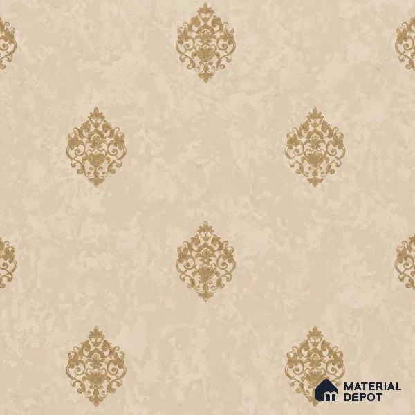 WK150-14 | 10 Meter x 21 Inches Damask Look Wallpaper - 57.41 Sq. Ft. | Minimum 15% wastage during installation