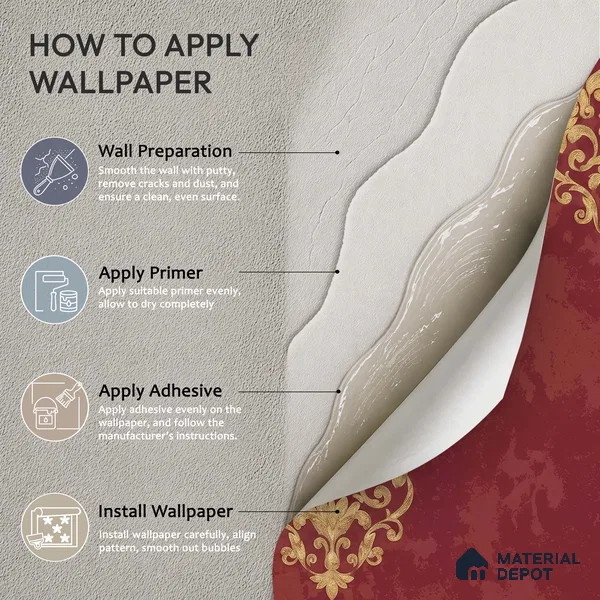 WK150-16 | 10 Meter x 21 Inches Damask Look Wallpaper - 57.41 Sq. Ft. | Minimum 15% wastage during installation