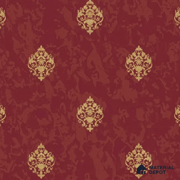 WK150-16 | 10 Meter x 21 Inches Damask Look Wallpaper - 57.41 Sq. Ft. | Minimum 15% wastage during installation