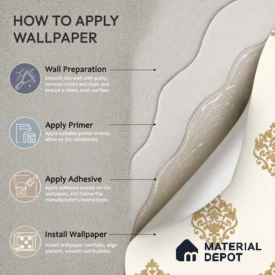 WK150-13 | 10 Meter x 21 Inches Damask Look Wallpaper - 57.41 Sq. Ft. | Minimum 15% wastage during installation