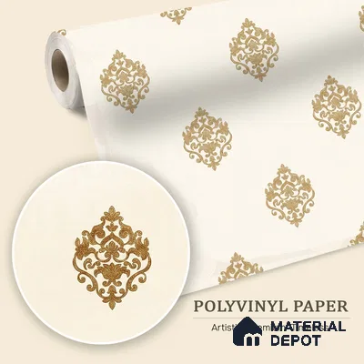 WK150-13 | 10 Meter x 21 Inches Damask Look Wallpaper - 57.41 Sq. Ft. | Minimum 15% wastage during installation