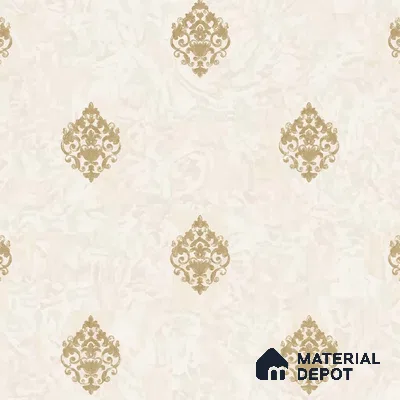 WK150-13 | 10 Meter x 21 Inches Damask Look Wallpaper - 57.41 Sq. Ft. | Minimum 15% wastage during installation