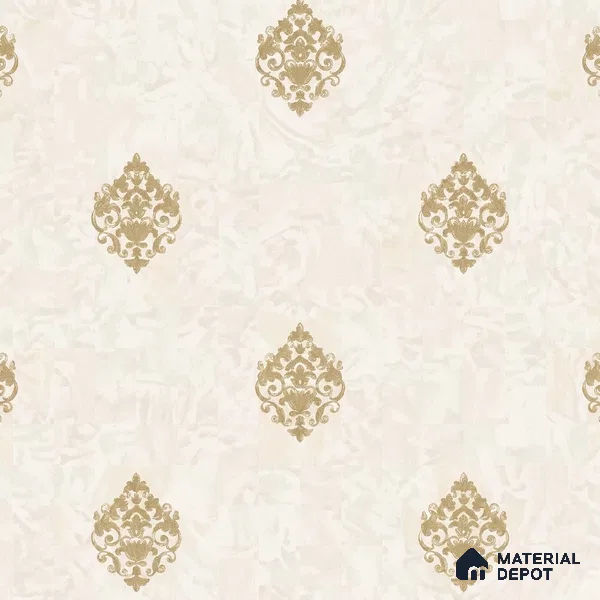 WK150-13 | 10 Meter x 21 Inches Damask Look Wallpaper - 57.41 Sq. Ft. | Minimum 15% wastage during installation