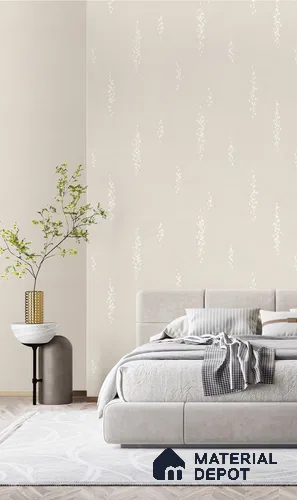 10310-5 | 17ft x 3.5 ft (42 Inches) Fabric Look Wallpaper - 59 Sq. Ft. | Minimum 10% wastage during installation
