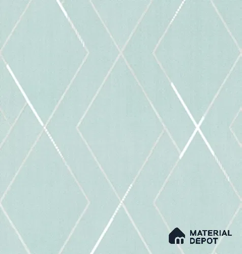 10314-4 | Mint Diamond Trellis Geometric Wallpaper - 17 ft x 3.5 ft (42 Inches), 59 Sq. Ft. (Min. 15% Wastage)